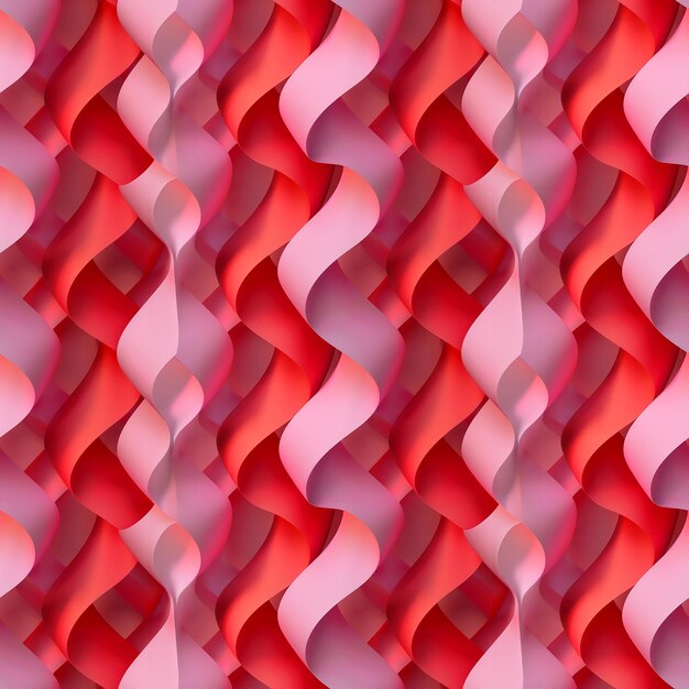 Photo modern versatile minimalist artistic seamless 3d red pink pattern