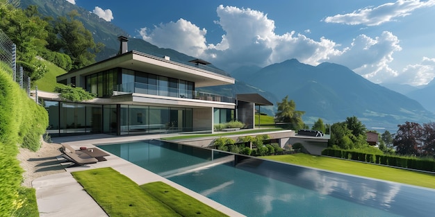 Modern Villa With Front Pool