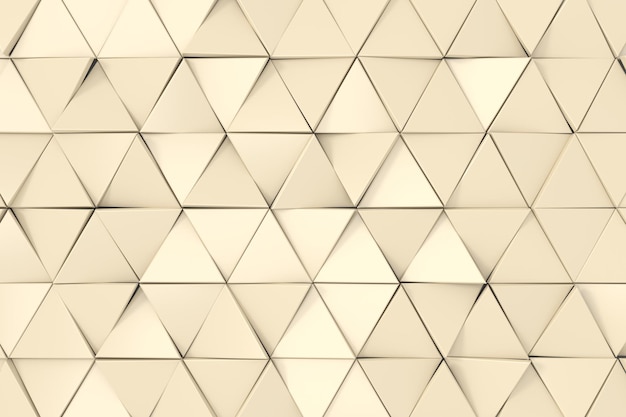 Modern wall design with luxury concept. Abstract background of triangle. 3D rendering.