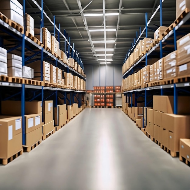 Modern warehouse illustration logistics business