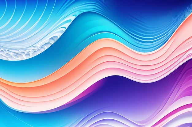 Modern waves gradient background great design for any purposes Abstract art design Bright modern texture