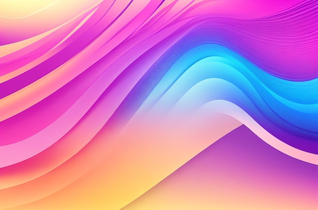 Modern waves gradient background great design for any purposes Abstract art design Bright modern texture