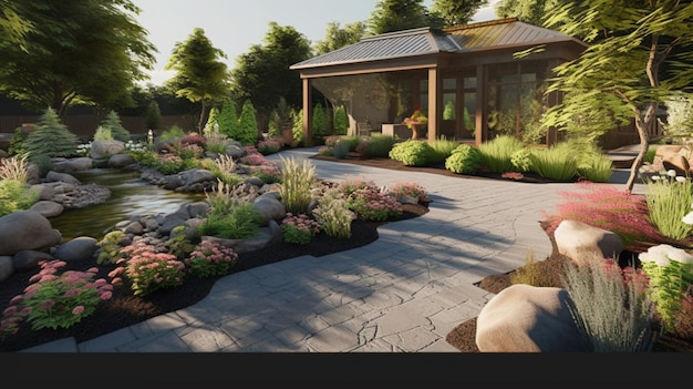 modern web design for a Landscaping And Paving companyGenerative AI