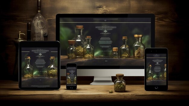 modern webdesign voor een apotheekwinkelGeneratieve AI