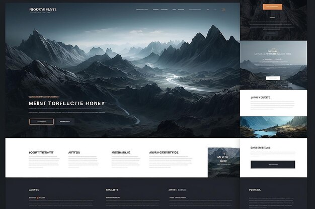 Photo modern website template