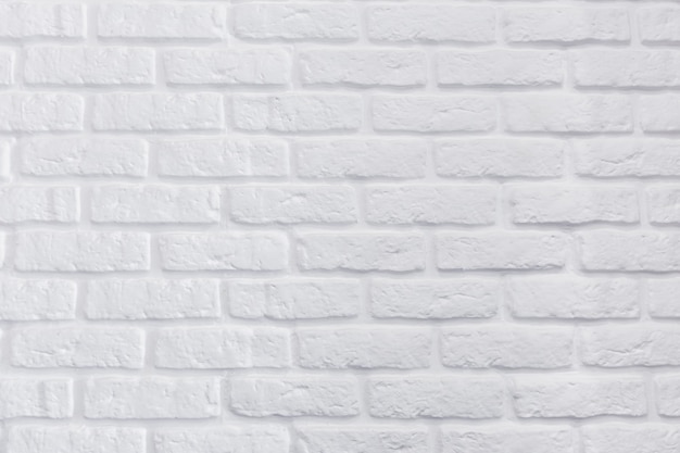 Modern white brick wall