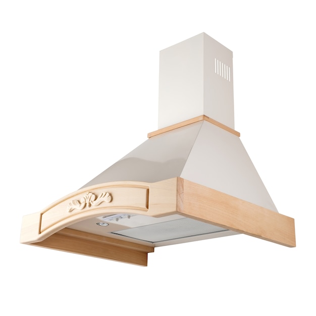 Photo modern white cooker hood