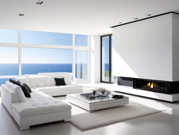 Modern white interior