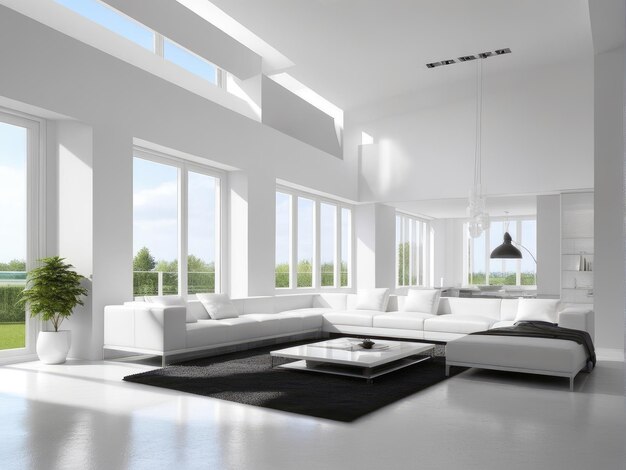 Modern white interior
