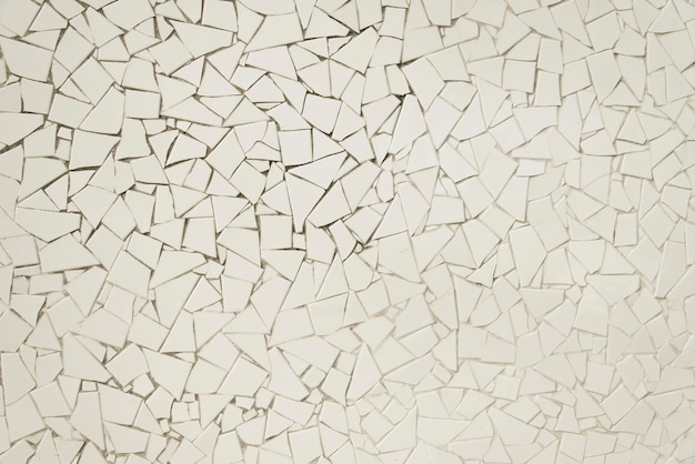 현대 흰색 모자이크 벽 배경 텍스처