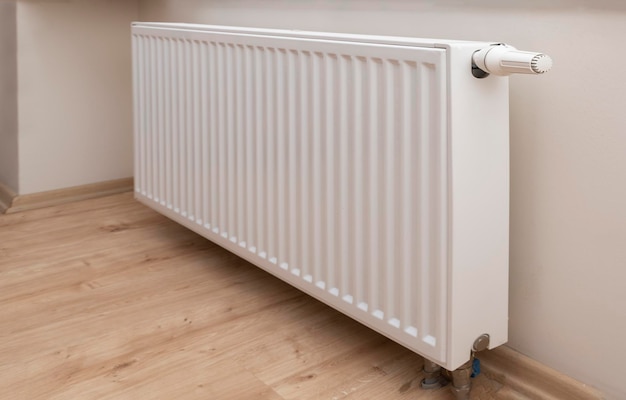 Modern white radiator