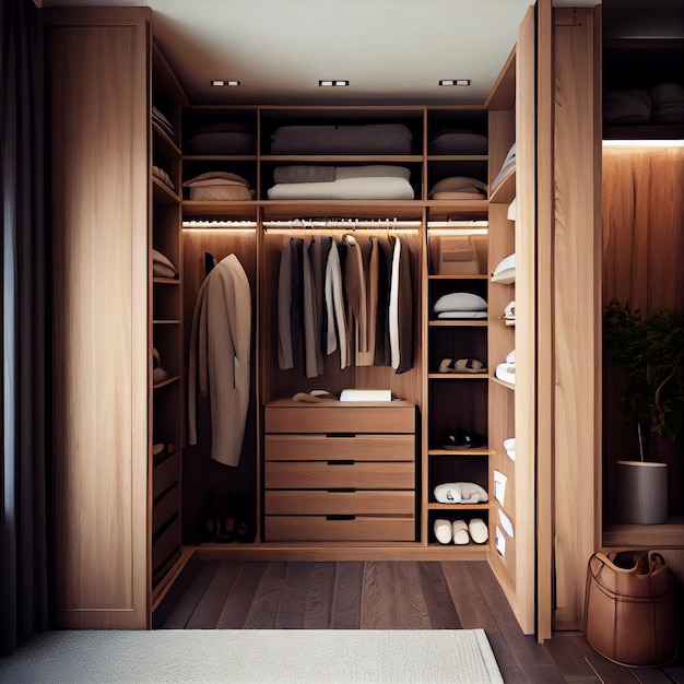 Modern Wooden Wardrobe