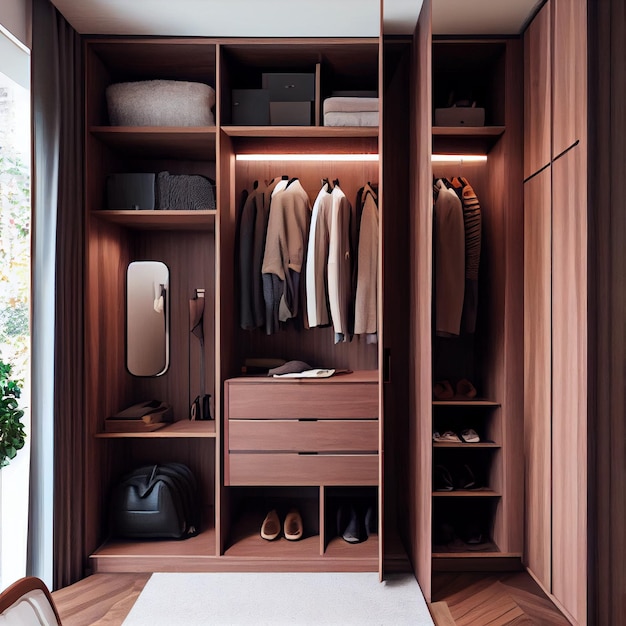 Modern Wooden Wardrobe