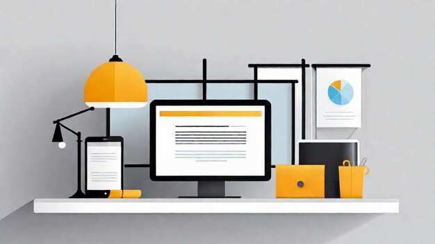 Modern Workspace Mockup