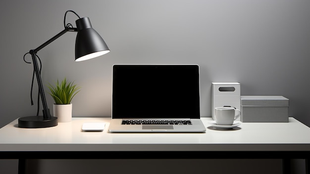 Modern Workspace Sleek and Minimalist Desk Aesthetic