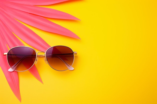 Modern yellow and pink summer background