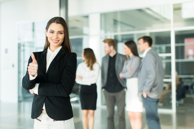 Modern young business people in the office