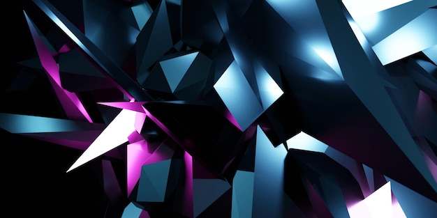 Moderne abstracte achtergrond abstracte geometrische achtergrond reclame scifi illustratie kristal