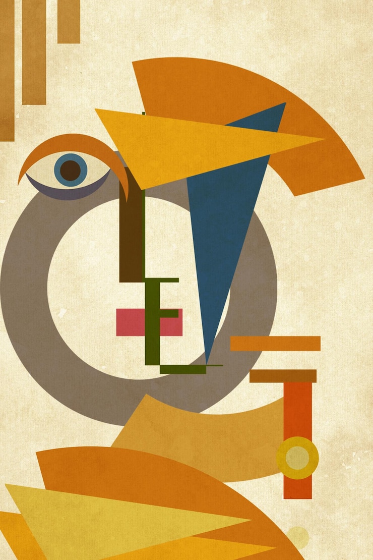Foto moderne abstracte geometrie handgeschilderde schoonheid achtergrond decoratieve schilderkunst