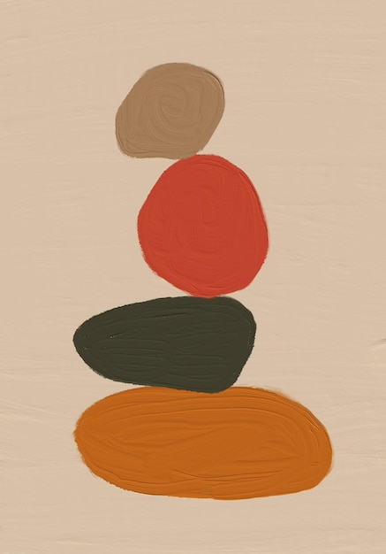 Foto moderne abstracte schilderkunst reproductie. minimalistische illustratie. handgeschilderde achtergrond sjabloon.