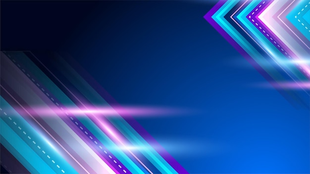 Moderne abstracte snelheidslijn achtergrond Dynamische bewegingssnelheid van het licht Technologie snelheidsbewegingspatroon voor banner- of posterontwerp Vectorillustratie