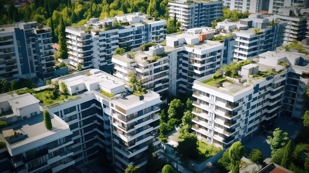 Foto moderne appartementen in de prachtige stad vrede leven perfect huis ideaal huis