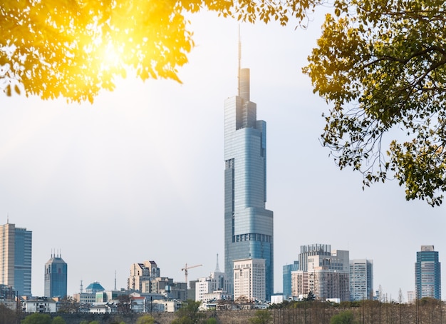 Moderne architectuur in Nanjing, China