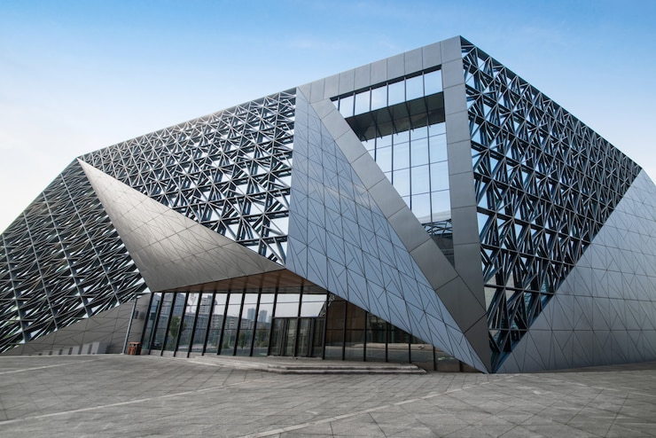 Foto moderne architectuur van art center in chongqing, china