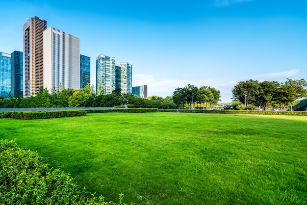 Moderne architectuur van stedelijke skyline