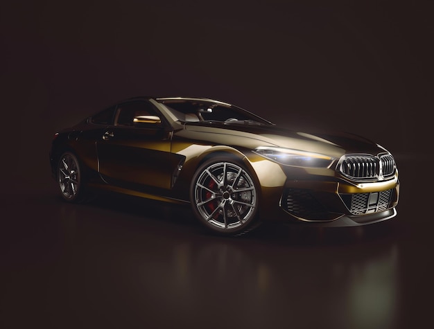 Moderne auto 3D illustratie