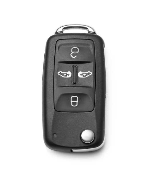 Moderne auto klapsleutel geïsoleerd op wit