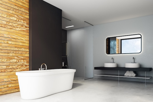 Moderne badkamer binnenzijde