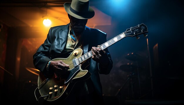 Foto moderne blues muziek genre