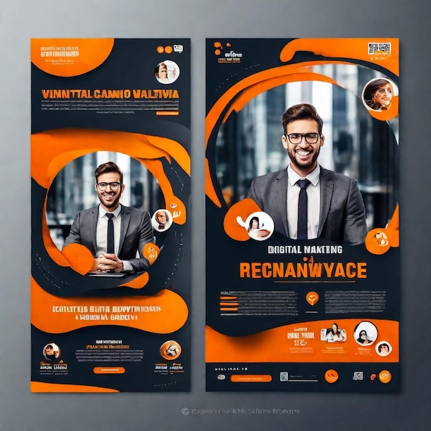 Foto moderne business flyer ontwerp het is zeer creatief ontwerp voor u