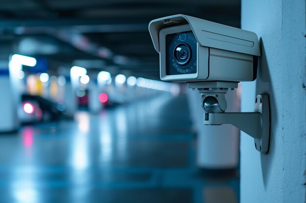 Moderne CCTV-camera's voor het bewaken van bewaking Ai generatieve