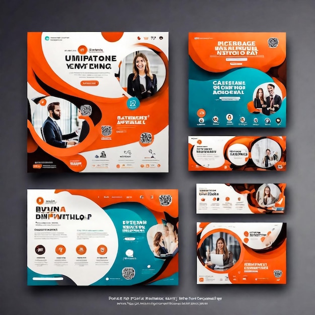 Foto moderne creatieve abstract corporate business flyer design templatedit flyer ontwerp voor uw bedrijfgebruik het ook voor tijdschriftenposterpresentatiedit ontwerp voor- en achterzijde makelijk te gebruiken en te bewerken