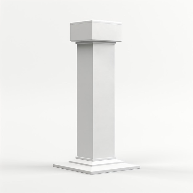 Foto moderne elegantie van het witte podium voetstuk product display stand d rendering