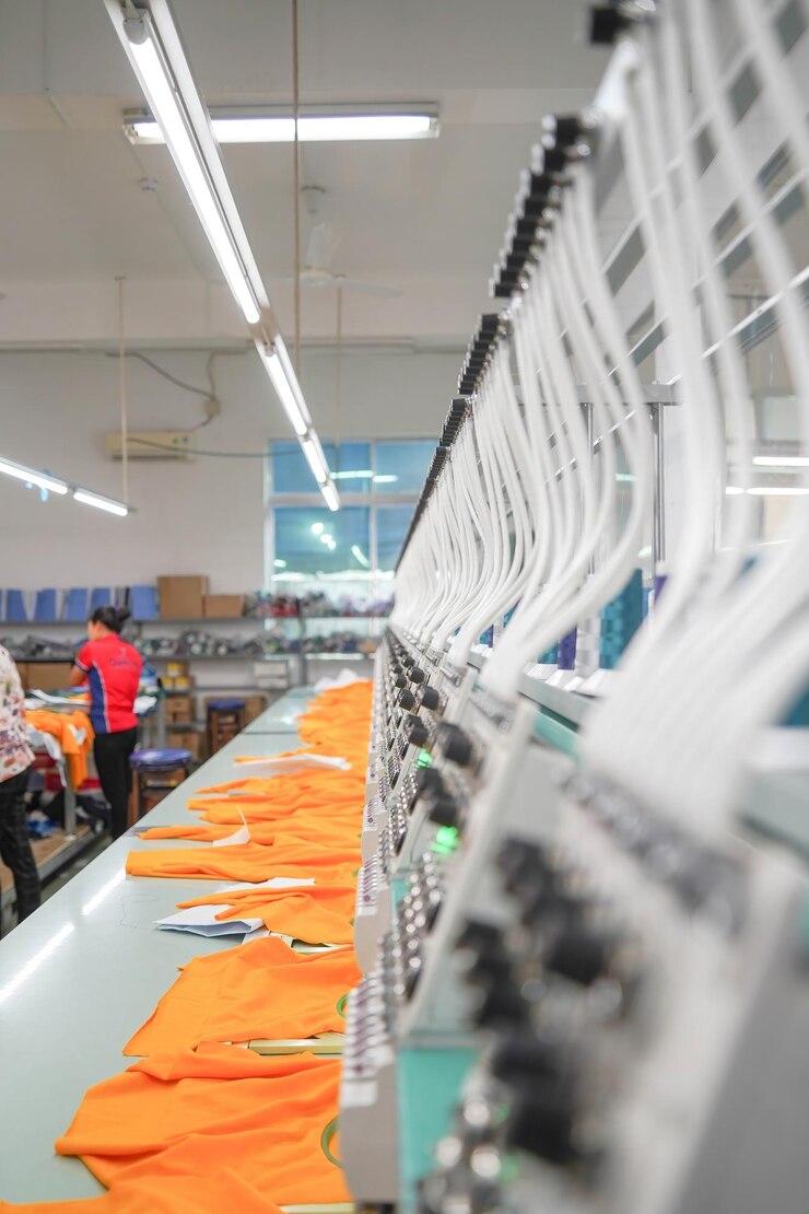 Moderne en automatische hoogtechnologische borduurmachine voor het maken van kleding voor textiel of kleding