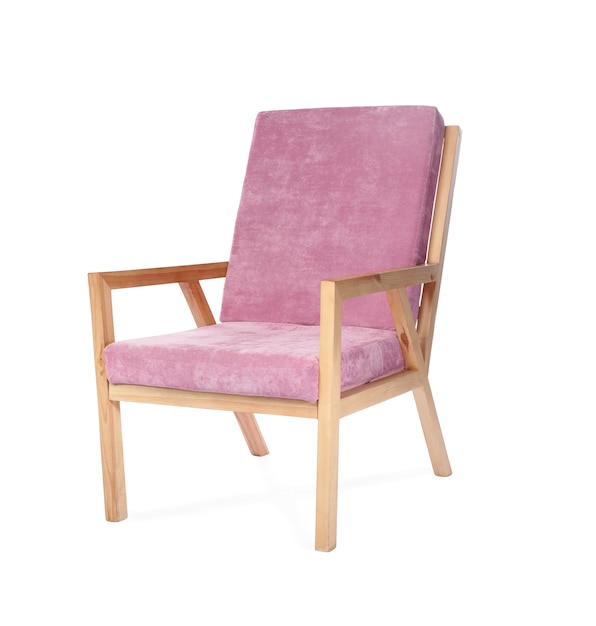 Moderne fauteuil op wit