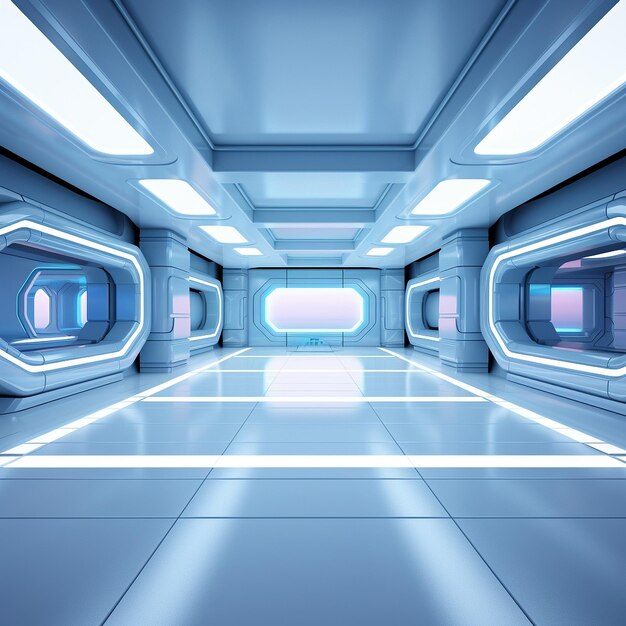 moderne futuristische sci fi kamer achtergrond