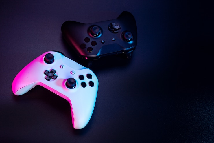 Foto moderne gamepads