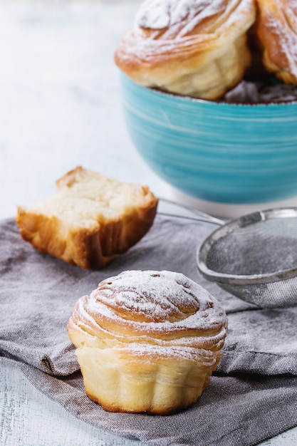 Moderne gebakjes cruffins