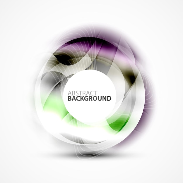 Moderne glanzende vervaagde swirl sjabloon