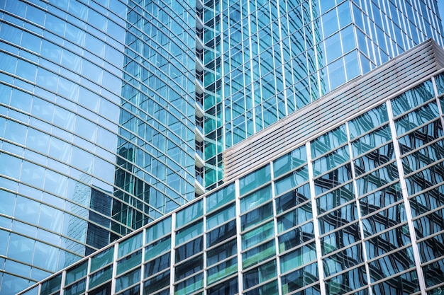Moderne glazen wolkenkrabber close-up abstracte textuur van kantoorgebouwenxA