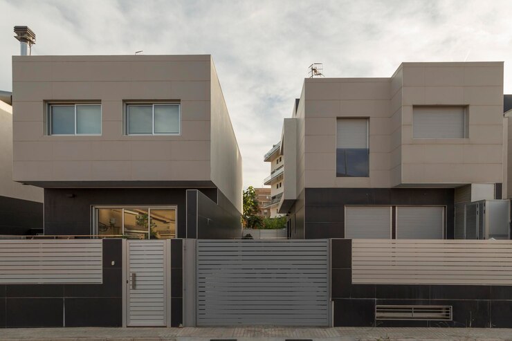 Moderne huizen zeer actuele hedendaagse architectuur luxe villa's in Sagunto Valencia Spanje