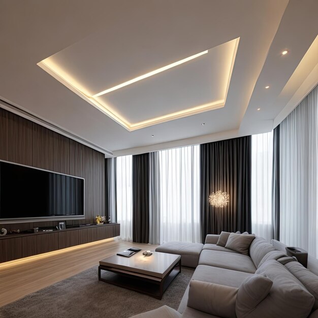 Moderne interieur met prachtige verlichting