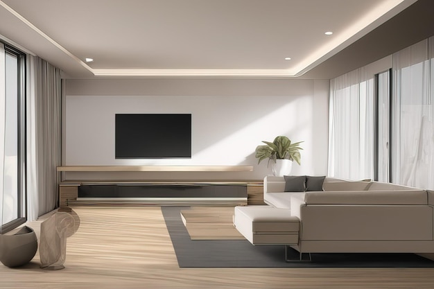 Moderne interieurontwerp 3d render 3d render moderne interieurontwerpen 3d render modern woonkamerinterieurontwerp