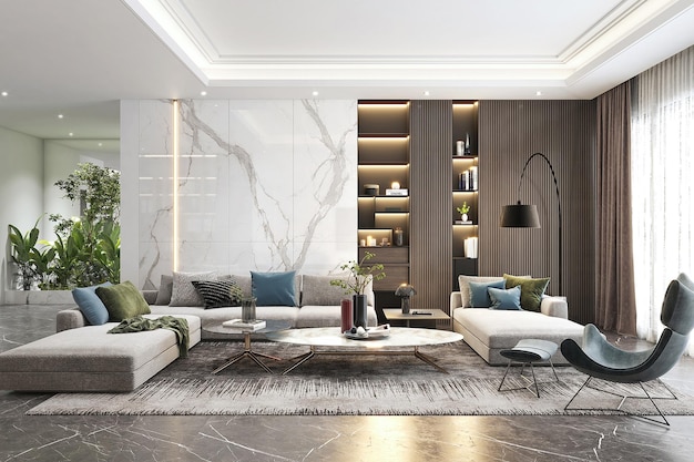 Moderne interieurontwerp in de woonkamer