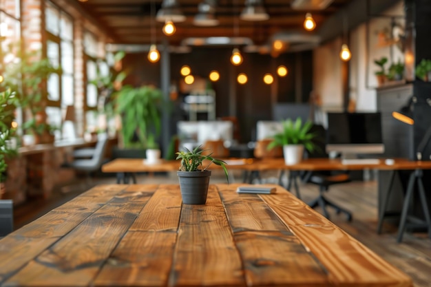 Moderne kantoorruimte met planten en lichte kamers voor startwerk perfecte omgeving eenvoudig
