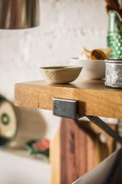 Moderne keuken Japanse keukenplanken in natuurlijk eikenhout